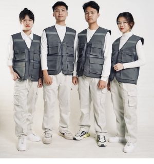 Alternative view of Áo gile bảo hộ kỹ sư vải kaki