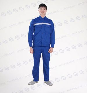 Đồng Phục Bảo Hộ Kỹ Thuật Vải KaKi Phản Quang Màu Xanh Dương [ Mã DKT-01]