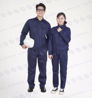Đồng phục bảo hộ kỹ thuật vải Kaki túi hộp tiện lợi màu xanh Navy [Mã DKT-07]