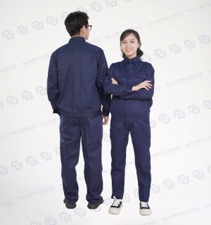 Alternative view of Đồng phục bảo hộ kỹ thuật vải Kaki túi hộp tiện lợi màu xanh Navy [Mã DKT-07]