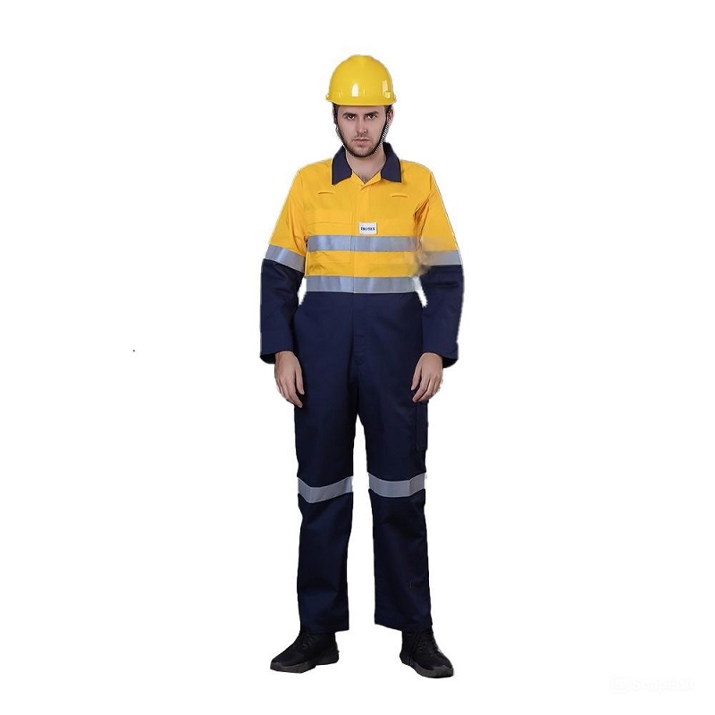 Đồng phục dầu khí vàng xanh phản quang dễ nhận diện