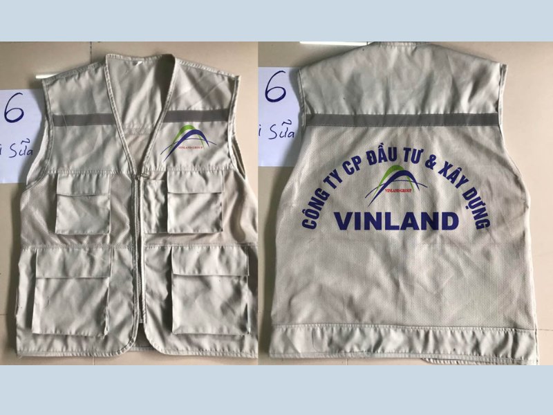 Áo Gile bảo hộ có để logo thương hiệu 