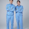 Mẫu đồng phục bảo hộ cơ khí sản xuất mã DCK-11 thiết kế hiện đại, phù hợp cho công nhân làm việc tại nhà máy và xưởng cơ khí
