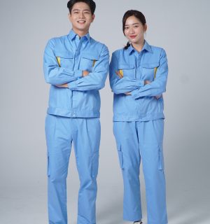 Mẫu đồng phục bảo hộ cơ khí sản xuất mã DCK-11 thiết kế hiện đại, phù hợp cho công nhân làm việc tại nhà máy và xưởng cơ khí