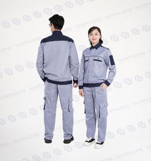 Thiết kế ghi sáng phối xanh navy hiện đại cho kho vận