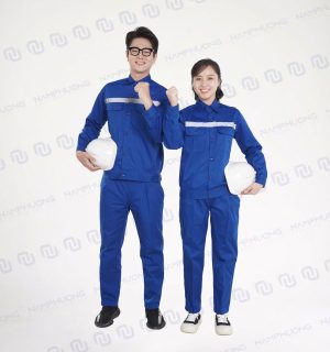 DDL-12 là mẫu quần áo bảo hộ điện lực chọn màu xanh dương làm chủ đạo