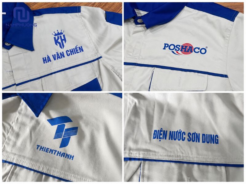 Doanh nghiệp vẫn có thể in/thêu logo lên áo bảo hộ may sẵn