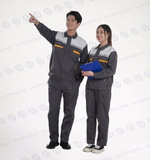 Đồng phục bảo hộ kỹ thuật DKT-12 phối ghi đậm – ghi sáng