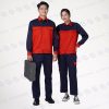 Đồng phục bảo hộ nhà máy DNM-07 phối đỏ nổi bật màu xanh navy