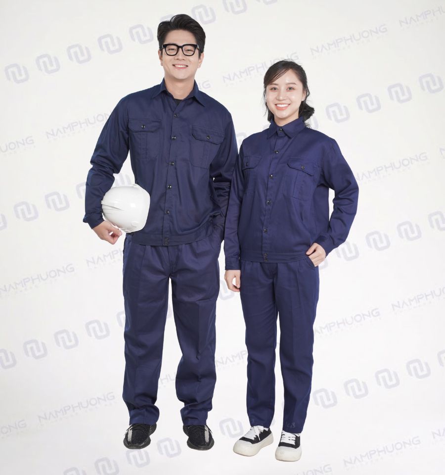 Mẫu đồng phục thợ hàn DTH-10 theo phong cách tối giản