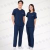 Đồng phục bảo hộ y tế mã DYT-07 thiết kế cổ chữ V mềm mại