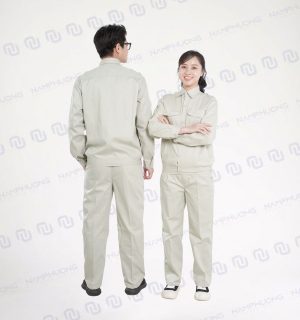 Đồng phục bảo hộ thợ hàn mã DTH-08 thiết kế đơn sắc tạo cảm giác gọn gàng