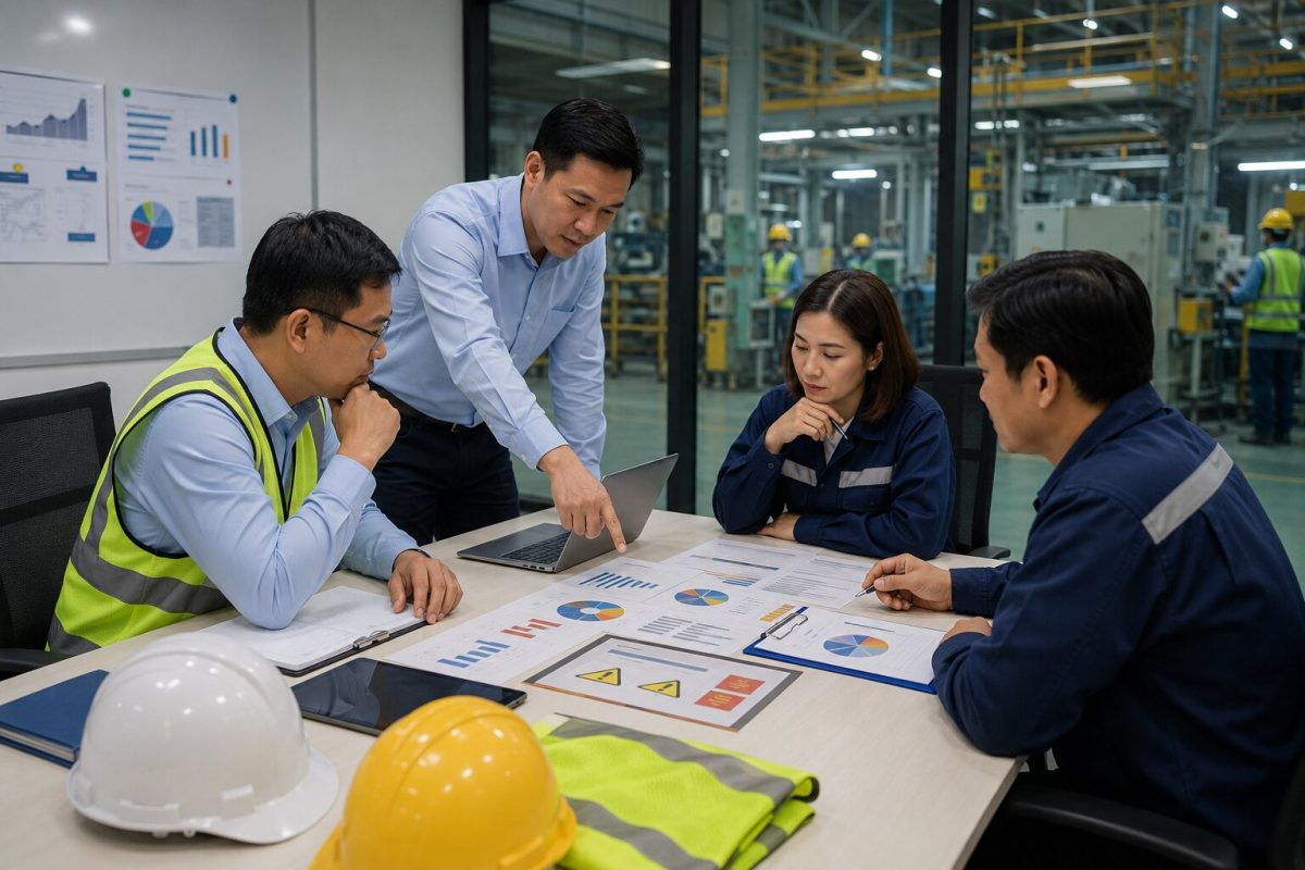 Báo cáo an toàn lao động tổng hợp tình hình, rủi ro và kế hoạch khắc phục của doanh nghiệp 