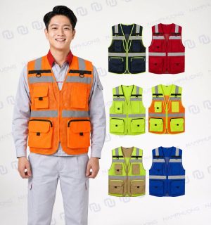 Áo phản quang APQ-06 với màu sắc da dạng, dễ nhận diện