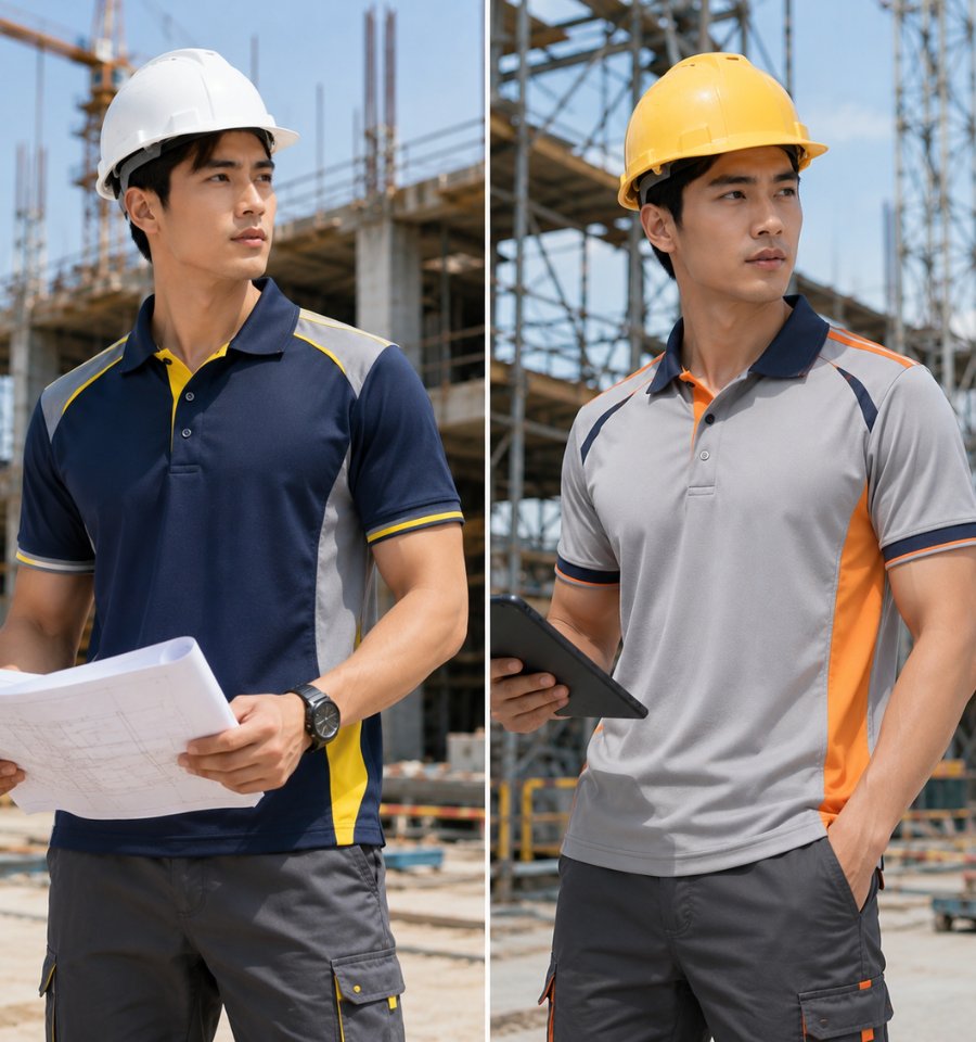 Áo polo phối màu thương hiệu, trẻ trung và chuyên nghiệp