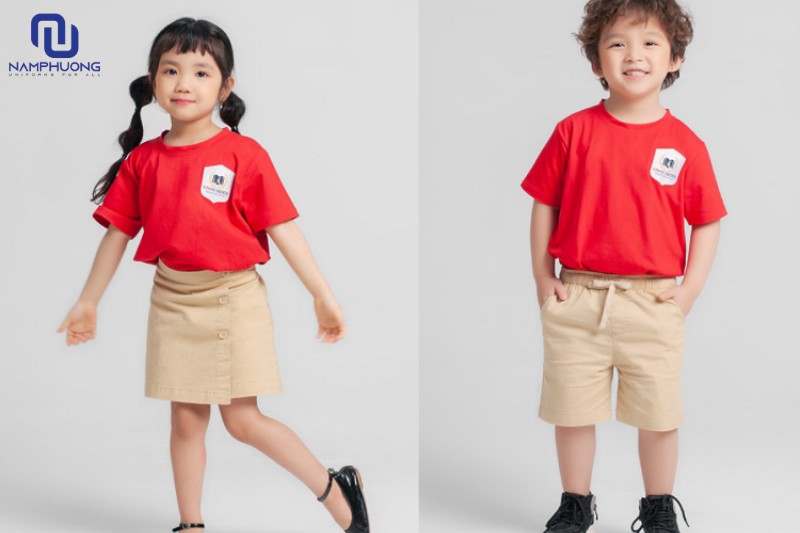 Đồng phục Mầm non Vinschool tươi sáng, thoải mái và phù hợp vận động 