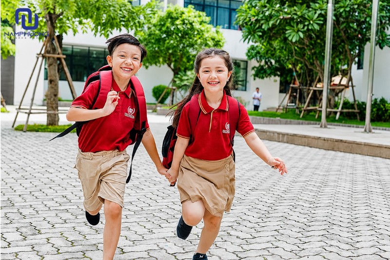 Đồng phục Tiểu học Vinschool năng động, gọn gàng 
