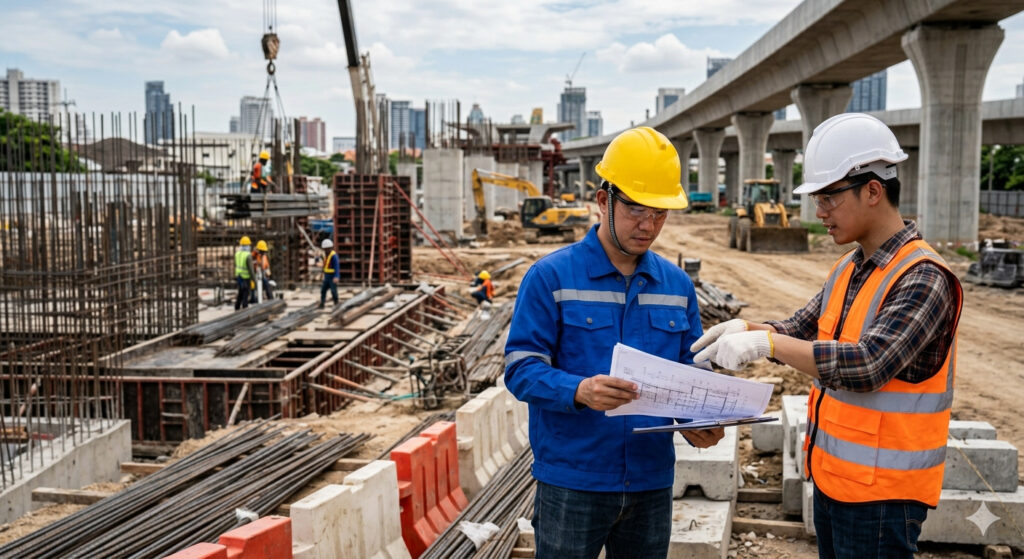 Kiểu dáng áo thoải mái, hỗ trợ kỹ sư thuận tiện khi di chuyển và làm việc