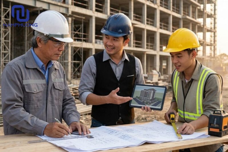 Mũ bảo hộ lao động là phụ kiện không thể thiếu trong ngành xây dựng