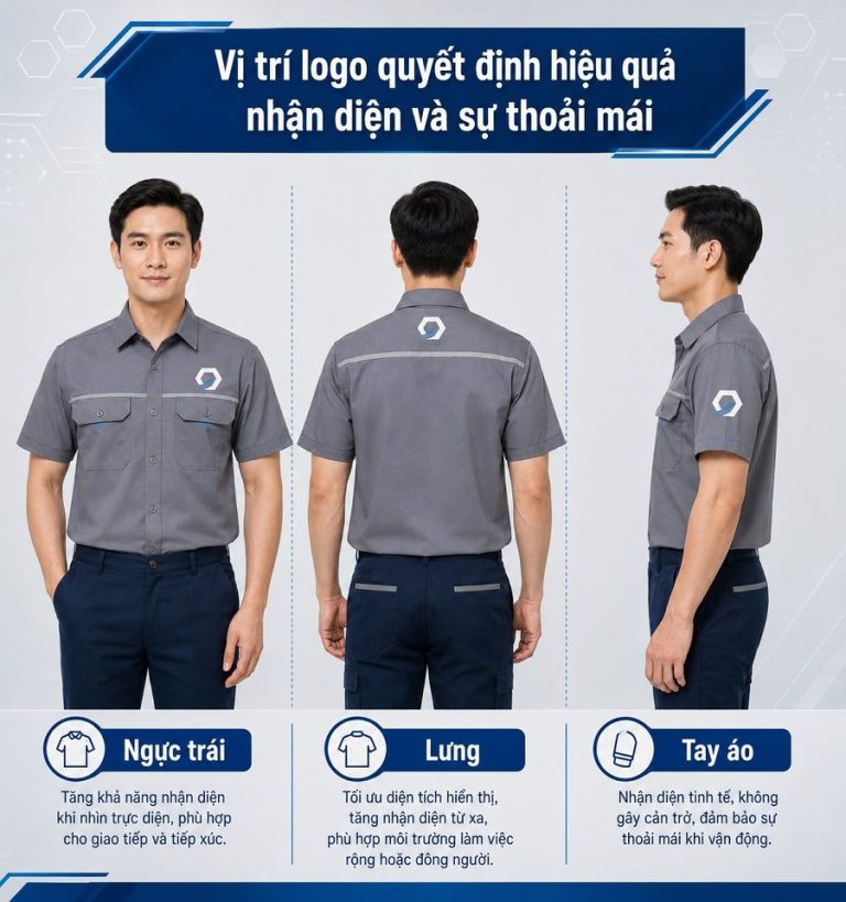 Vị trí logo quyết định hiệu quả nhận diện và sự thoải mái