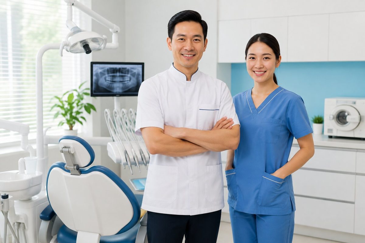 Áo blouse nha khoa chuyên nghiệp giúp đảm bảo vệ sinh, dễ nhận diện