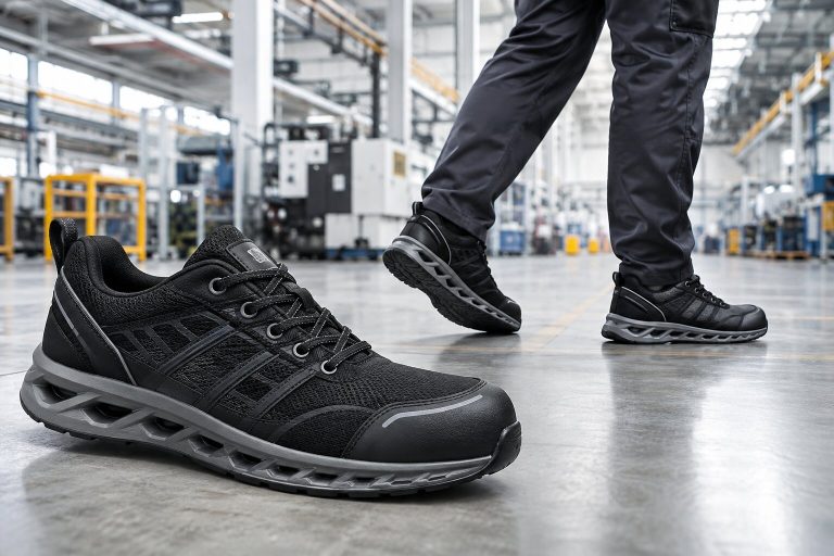 Giày bảo hộ siêu nhẹ kiểu sneaker giúp giảm nặng chân mà vẫn đảm bảo an toàn