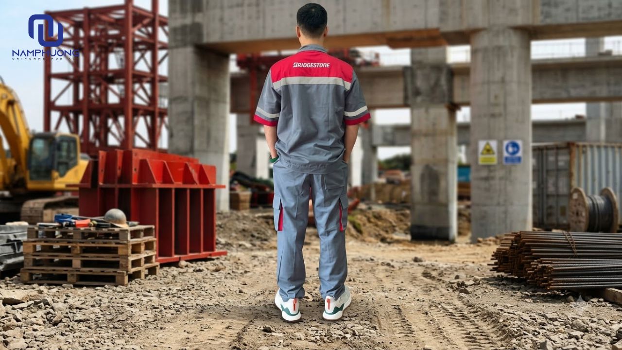 Túi hộp hai bên đùi giúp người lao động dễ lấy đồ trong quá trình làm việc