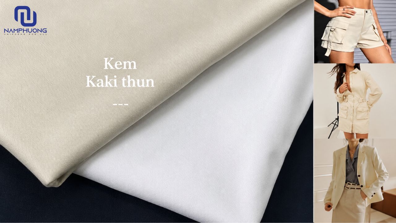 Vải kaki thun đứng form giúp trang phục lên dáng đẹp