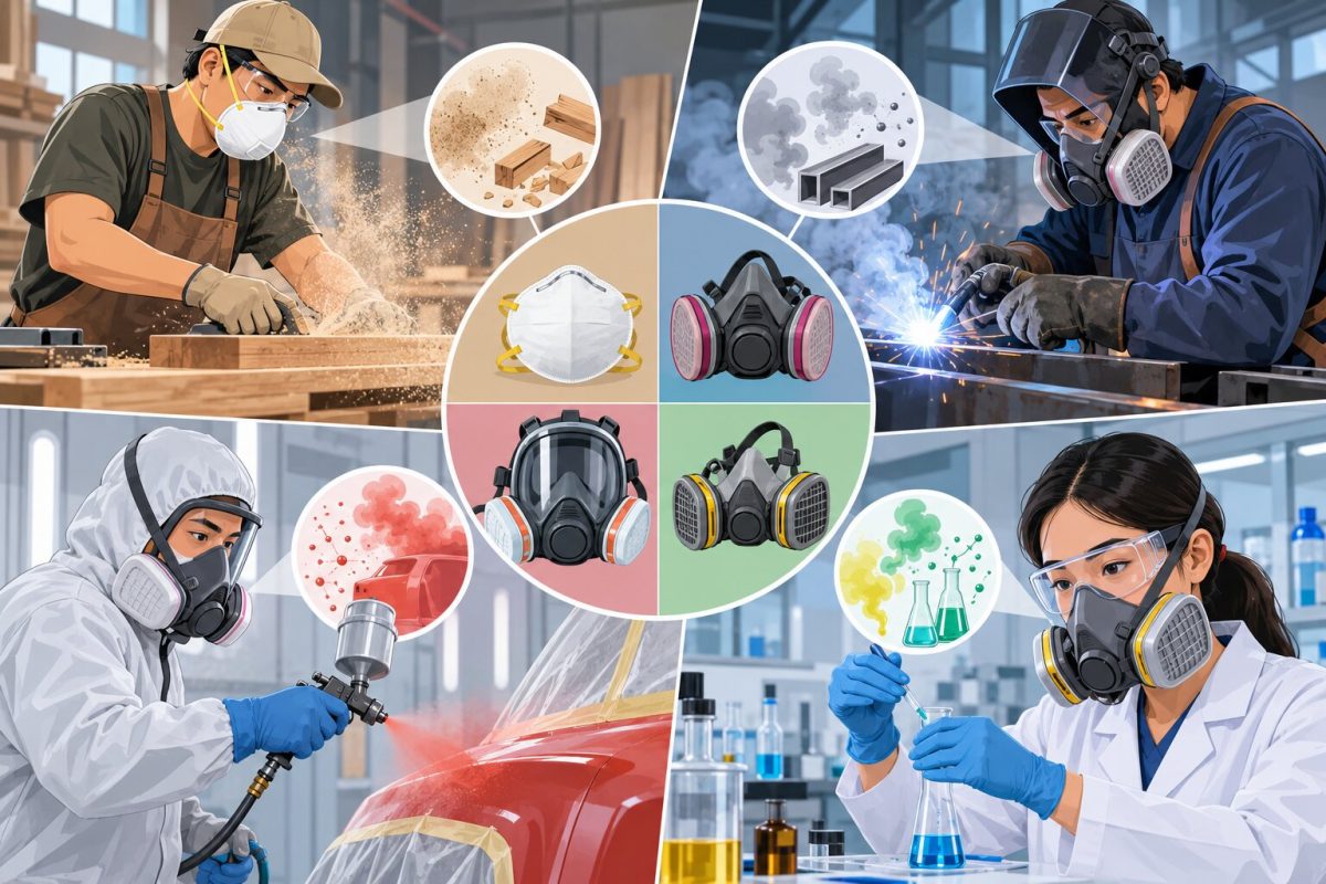 Chọn khẩu trang phòng độc cần dựa trên tác nhân, nồng độ và đặc thù từng ngành nghề