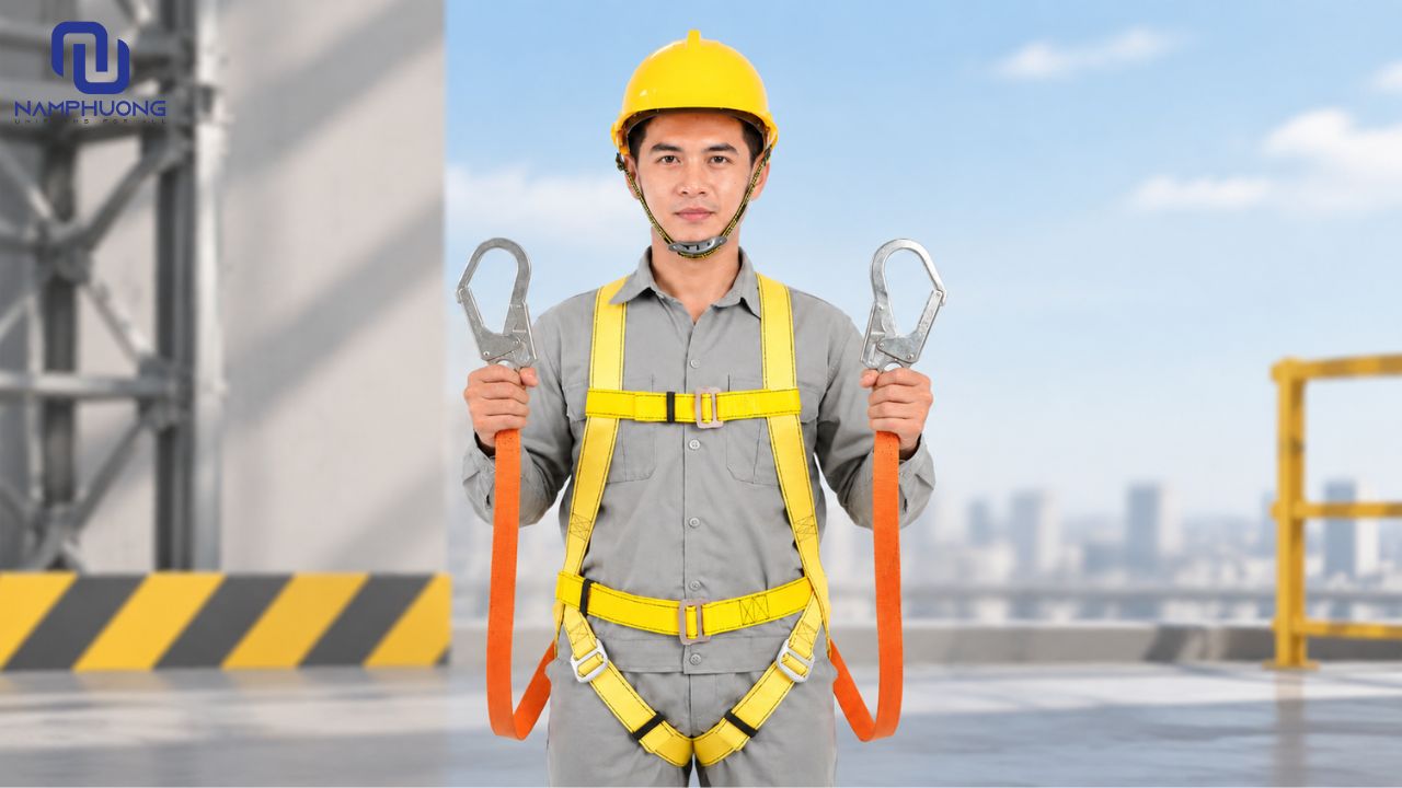 Dây an toàn 2 móc thép mạ kẽm tăng khả năng chống rỉ sét