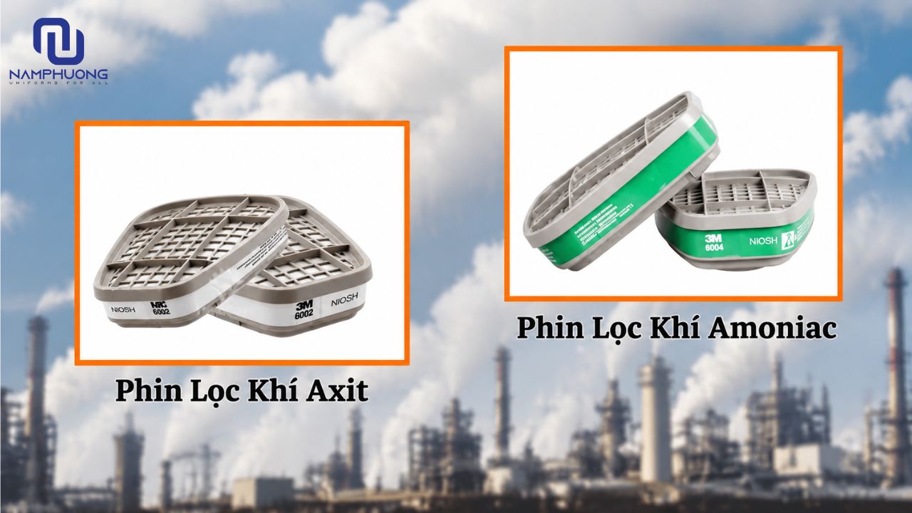 Phin lọc khí axit và amoniac thường dùng trong các ngành xi mạ, phòng thí nghiệm