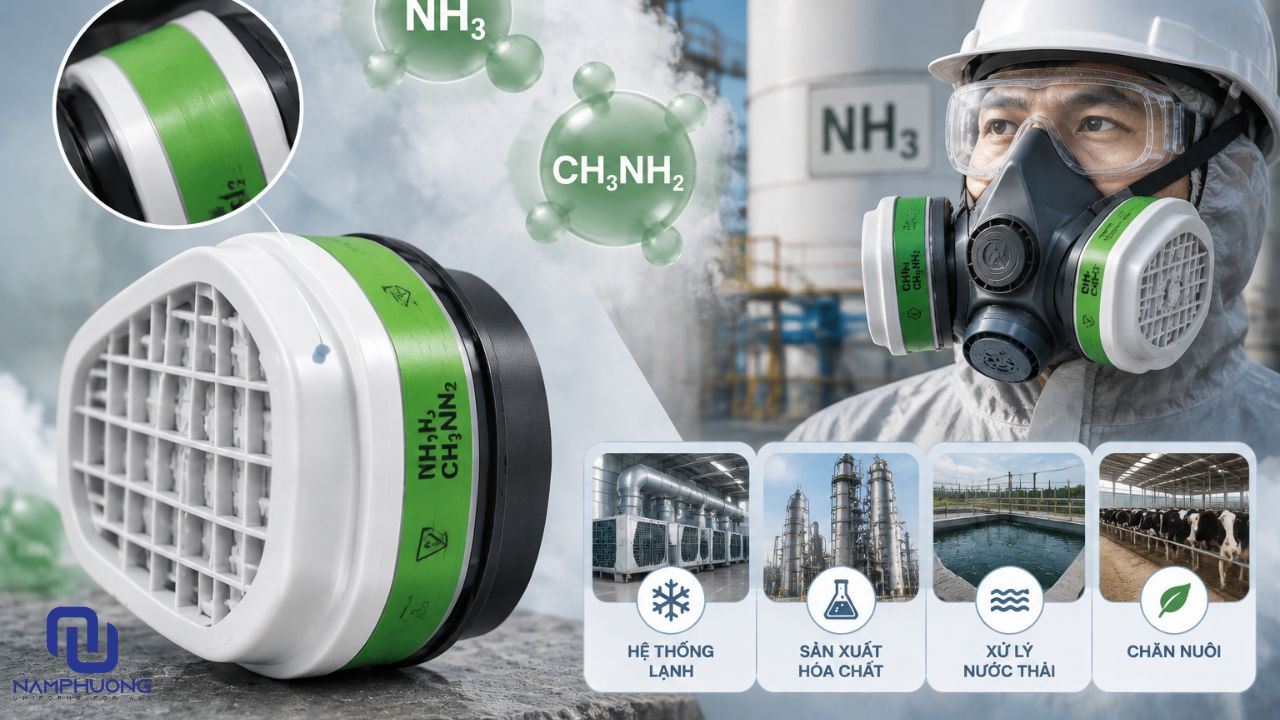 Việc lựa chọn đúng phin lọc giúp giảm lượng khí amoniac đi vào đường hô hấp