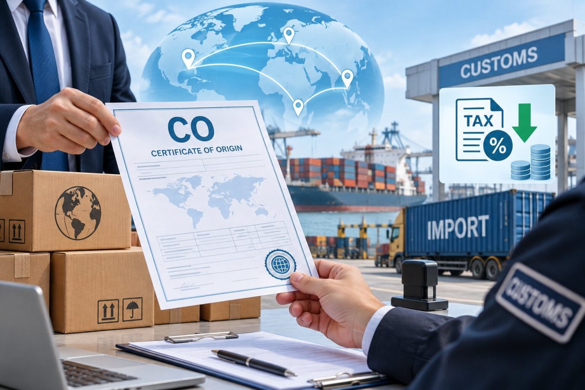 CO xác nhận xuất xứ hàng hóa và có thể làm căn cứ hưởng ưu đãi thuế nhập khẩu