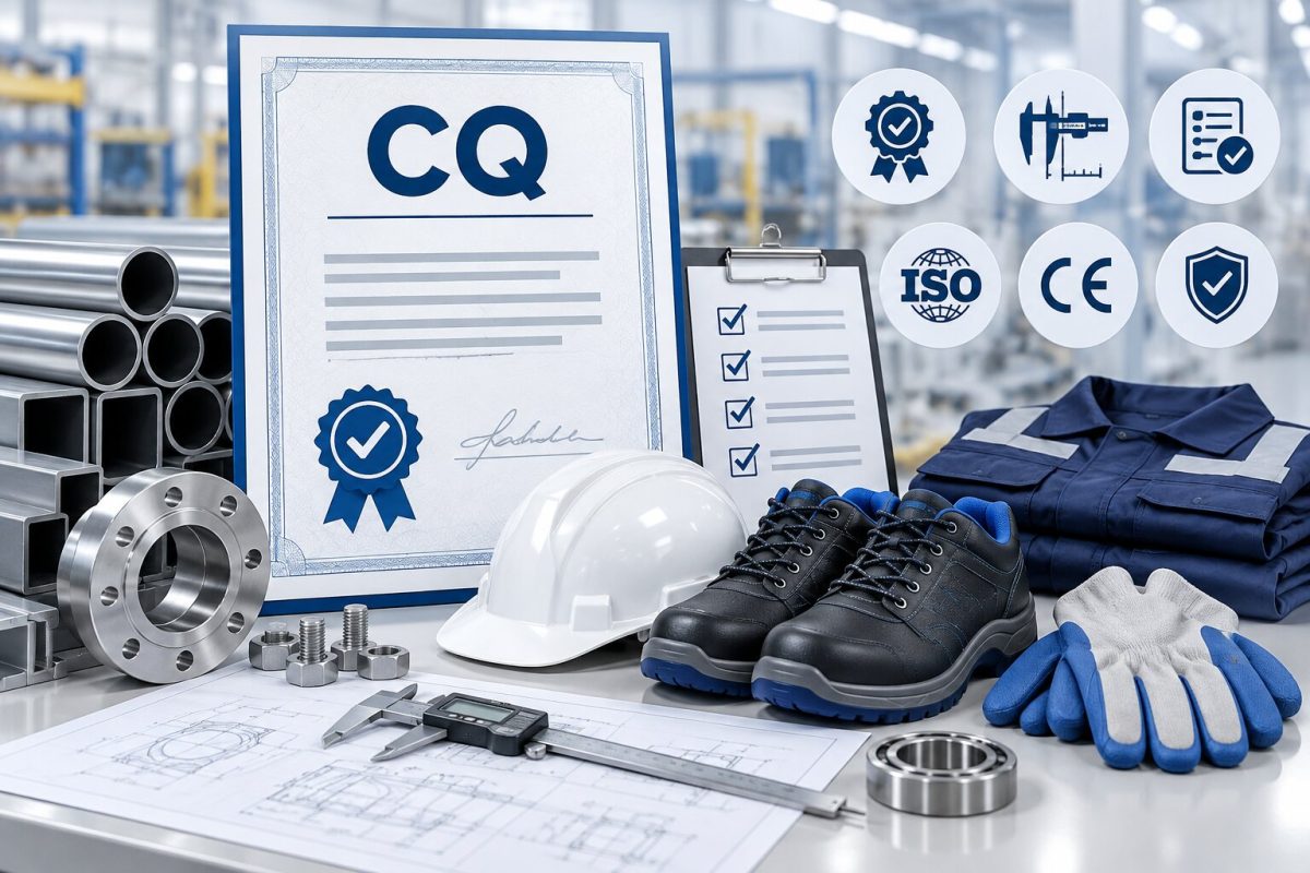 CQ xác nhận chất lượng, thông số kỹ thuật và mức độ phù hợp tiêu chuẩn của hàng hóa