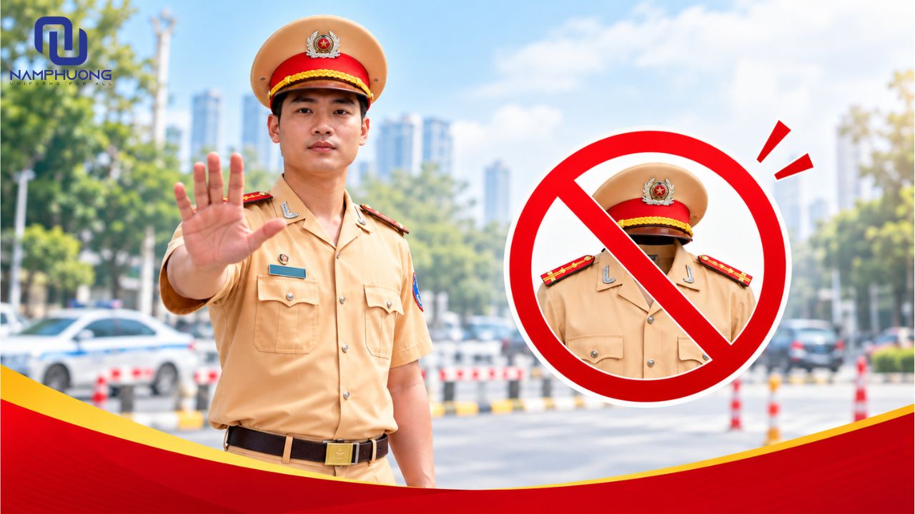 Các đơn vị dân sự không được sử dụng trái phép trang phục, phù hiệu dành riêng cho lực lượng Công an nhân dân