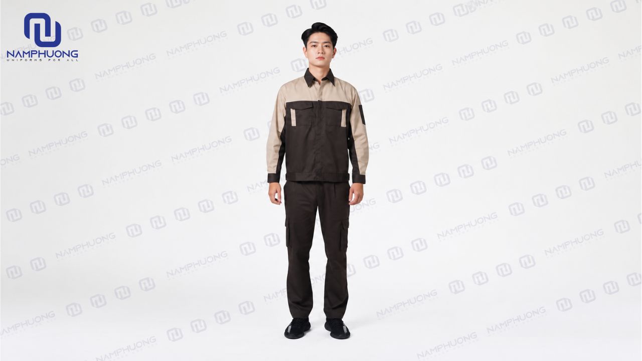 Quần áo bảo hộ Kaki dày, bền chắc, hạn chế gai cào cho công nhân cây xanh