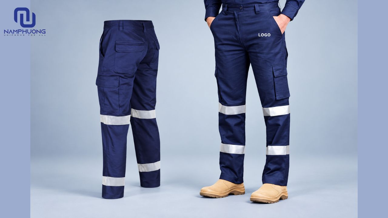 Quần túi hộp kỹ sư phản quang được tích hợp hệ thống túi tiện dụng